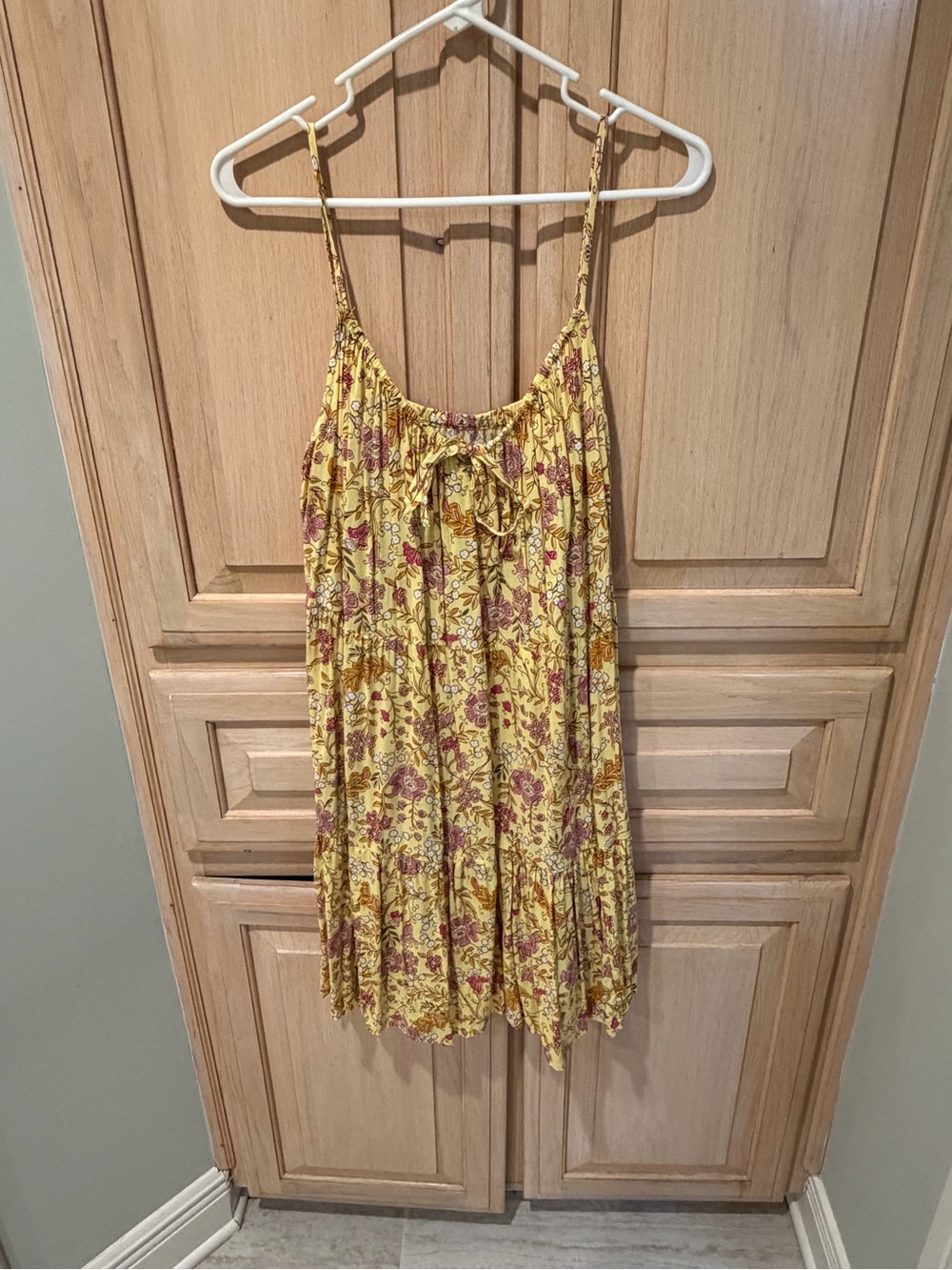 Old Navy Yellow Floral Cami Dress with Pockets